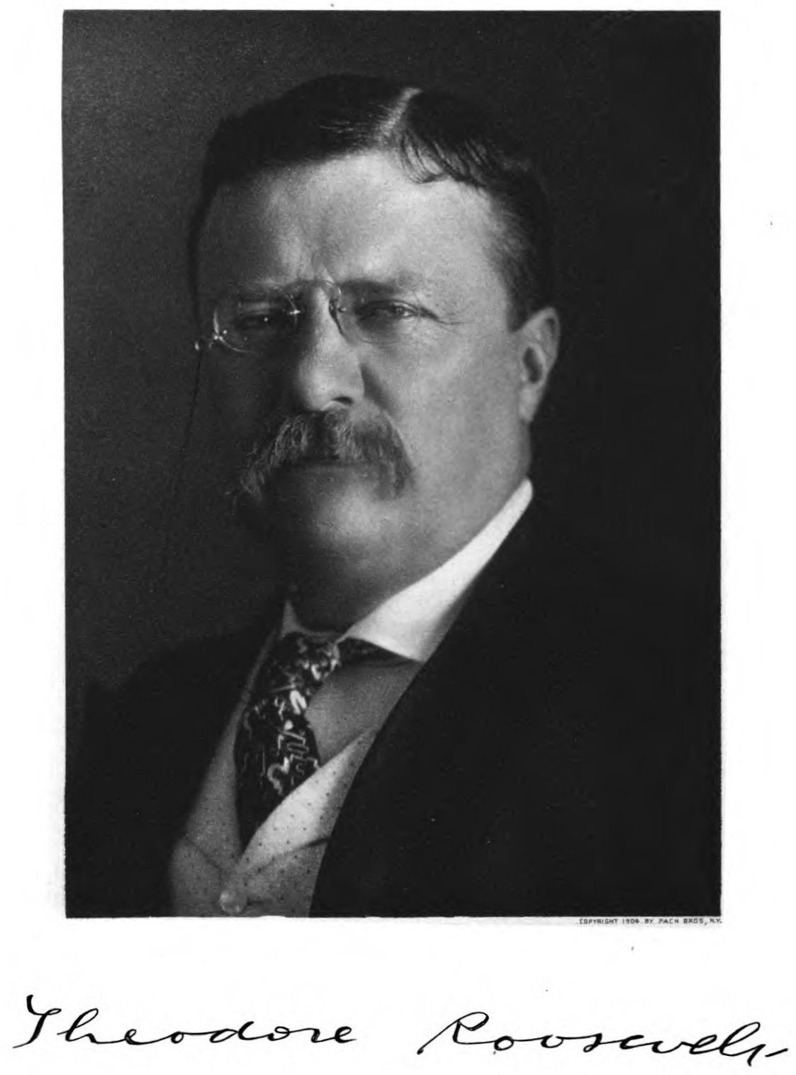 Theodore Roosevelt, photographed by Pach Brothers in 1904